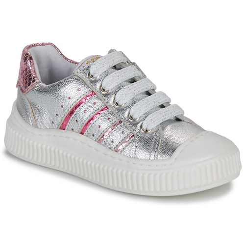 Shoes Girl Low top trainers GBB COLISA Silver