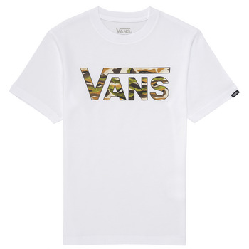 Clothing Boy short-sleeved t-shirts Vans BY VANS CLASSIC LOGO FILL White