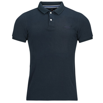 Clothing Men short-sleeved polo shirts Superdry CLASSIC PIQUE POLO Marine