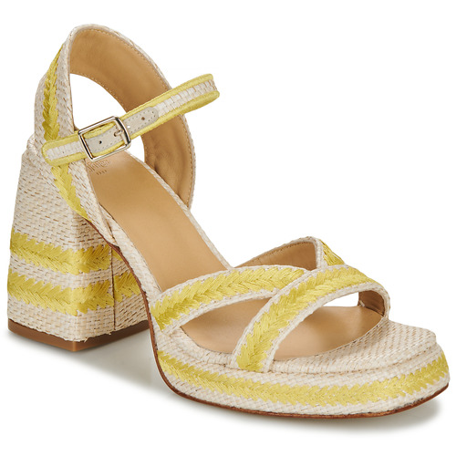 Shoes Women Sandals Castaner VEGA Beige / Yellow