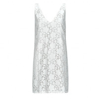 Clothing Women Short Dresses Desigual VEST_LACE White