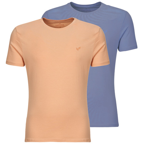 Clothing Men short-sleeved t-shirts Kaporal RIFT Blue / Orange