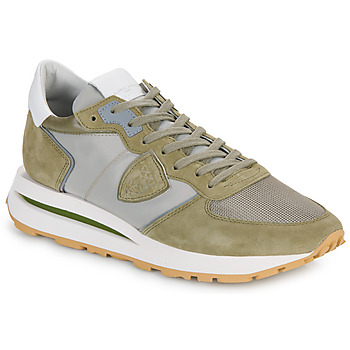 Shoes Men Low top trainers Philippe Model TROPEZ HAUTE LOW MAN Kaki / Grey