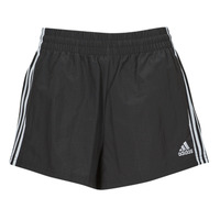 Clothing Women Shorts / Bermudas Adidas Sportswear W 3S WVN SHO Black / White