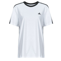 Clothing Women short-sleeved t-shirts Adidas Sportswear W 3S BF T White / Black