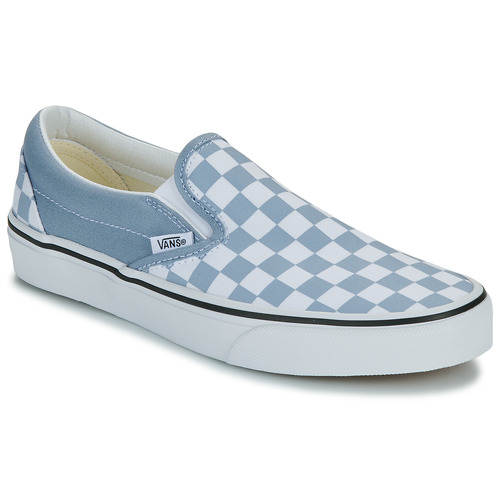 Shoes Slip ons Vans Classic Slip-On COLOR THEORY CHECKERBOARD DUSTY BLUE Blue