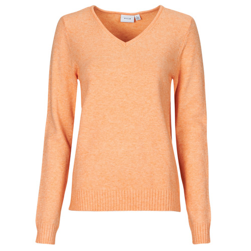 Clothing Women jumpers Vila VIRIL V NECK Orange