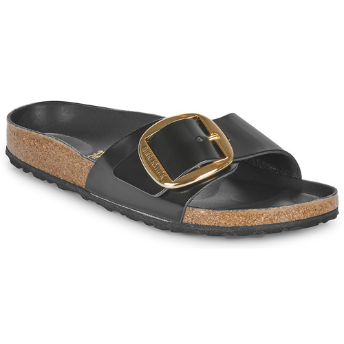 Shoes Women Mules Birkenstock Madrid BB LENA High Shine Black HEX Black