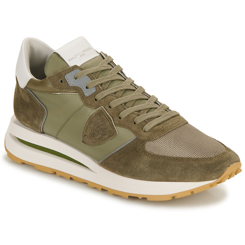 Shoes Men Low top trainers Philippe Model TROPEZ HAUTE LOW MAN Kaki