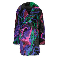 Clothing Women coats Desigual CHAQ LUBLIN Black / Multicolour