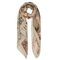 Accessorie Women Scarves Desigual FOU TAPESTRY RECTANGLE Beige