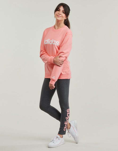 Adidas Sportswear Essentials Linear French Terry Sweatshirt Pink / White