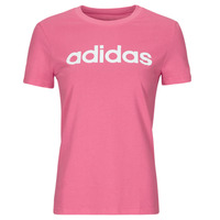 Clothing Women short-sleeved t-shirts Adidas Sportswear Essentials Slim Logo T-Shirt Pink