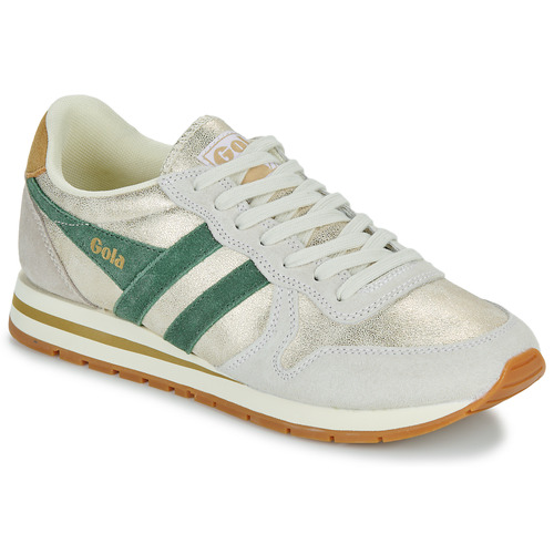 Shoes Women Low top trainers Gola Daytona Blaze Beige / Gold / Green