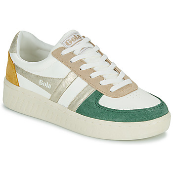 Shoes Women Low top trainers Gola Grandslam Quadrant Beige / Gold / Green