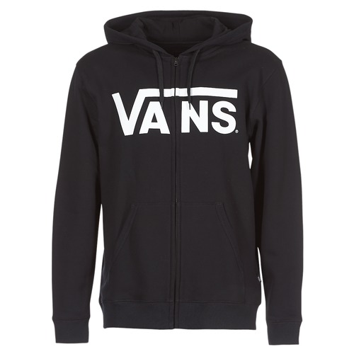 Clothing Men sweaters Vans VANS CLASSIC ZIP HOODIE Black