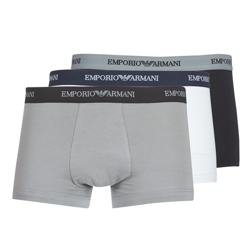 Alusvaatteet Miehet Bokserit Emporio Armani CC717-PACK DE 3 Valkoinen / Musta / Harmaa