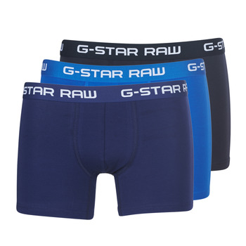 Alusvaatteet Miehet Bokserit G-Star Raw CLASSIC TRUNK CLR 3 PACK Musta / Laivastonsininen / Sininen