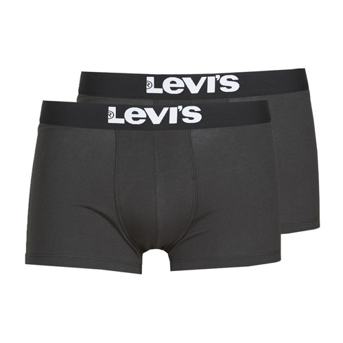 Alusvaatteet Miehet Bokserit Levi's MEN SOLID TRUNK PACK X2 Musta