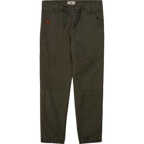 vaatteet Pojat 5-taskuiset housut Timberland T24B11 Khaki