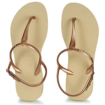 kengät Naiset Sandaalit ja avokkaat Havaianas TWIST Beige