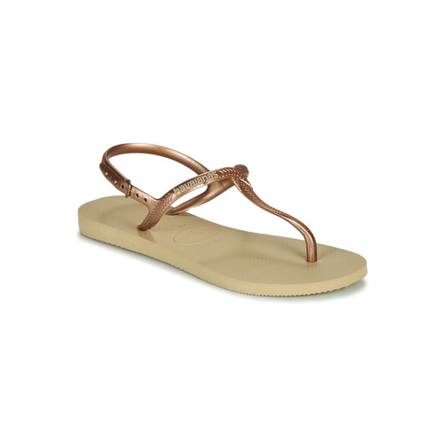 kengät Naiset Sandaalit ja avokkaat Havaianas TWIST Beige