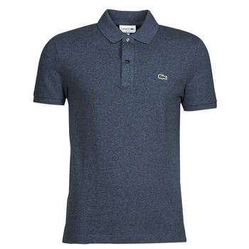 vaatteet Miehet Lyhythihainen poolopaita Lacoste POLO SLIM FIT PH4012 Sininen