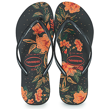 kengät Naiset Varvassandaalit Havaianas SLIM ORGANIC Musta / Oranssi