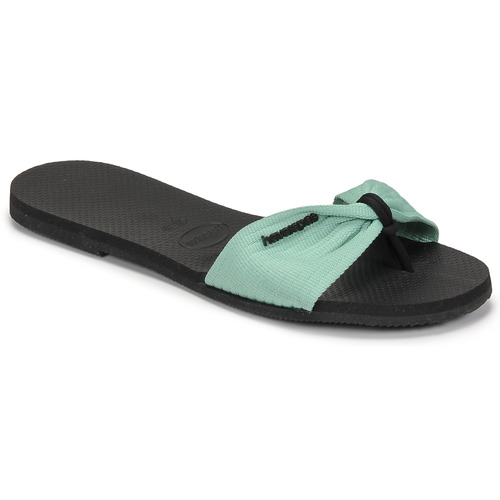 kengät Naiset Varvassandaalit Havaianas YOU ST TROPEZ BASIC Musta / Vihreä