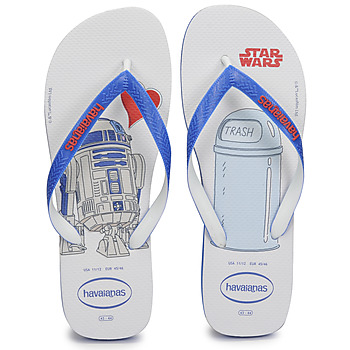 kengät Varvassandaalit Havaianas STARS WARS Valkoinen / Sininen