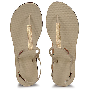 kengät Naiset Sandaalit ja avokkaat Havaianas YOU RIO Beige / Kulta