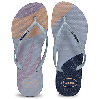 kengät Naiset Varvassandaalit Havaianas SLIM PALETTE GLOW Sininen