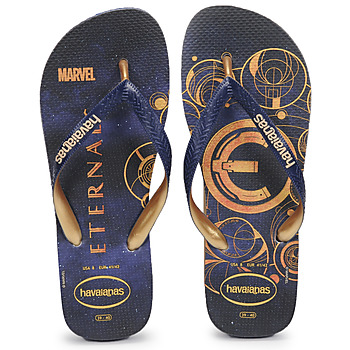 kengät Varvassandaalit Havaianas TOP MARVEL Musta / Kulta