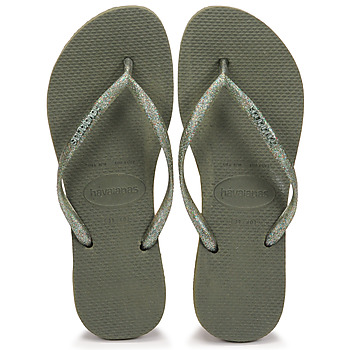 kengät Naiset Varvassandaalit Havaianas LOGO METALLIC Khaki