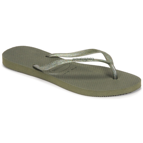 kengät Naiset Varvassandaalit Havaianas LOGO METALLIC Khaki