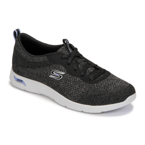 kengät Naiset Matalavartiset tennarit Skechers ARCH FIT REFINE Musta