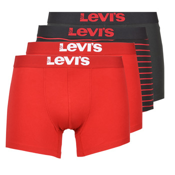 Alusvaatteet Miehet Bokserit Levi's SOLID BASIC X4 Punainen / Musta