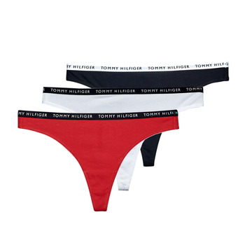 Alusvaatteet Naiset Stringit Tommy Hilfiger THONG X3 Musta / Valkoinen / Punainen