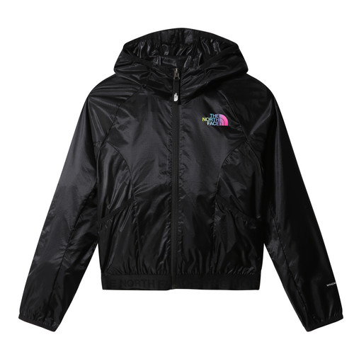 vaatteet Tytöt Pusakka The North Face WINDWALL HOODIE Musta