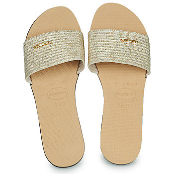 kengät Naiset Sandaalit Havaianas YOU MALTA METALLIC Beige