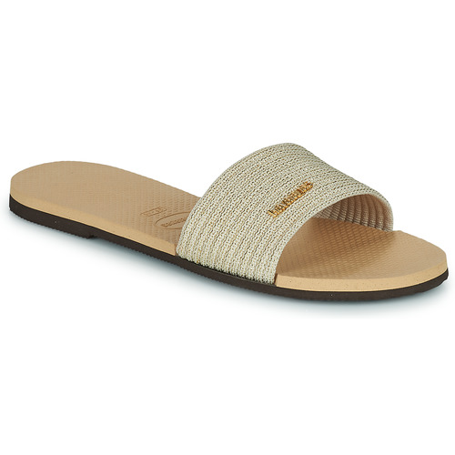 kengät Naiset Sandaalit Havaianas YOU MALTA METALLIC Beige