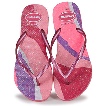 kengät Naiset Varvassandaalit Havaianas SLIM PALETTE GLOW Vaaleanpunainen