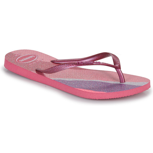 kengät Naiset Varvassandaalit Havaianas SLIM PALETTE GLOW Vaaleanpunainen