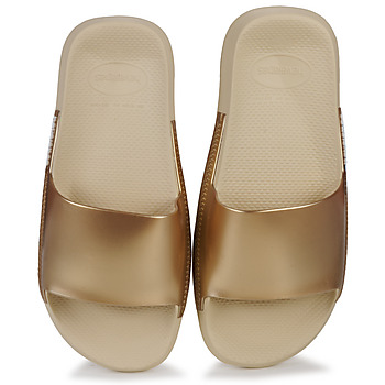 kengät Naiset Sandaalit Havaianas SLIDE CLASSIC METALLIC Kulta