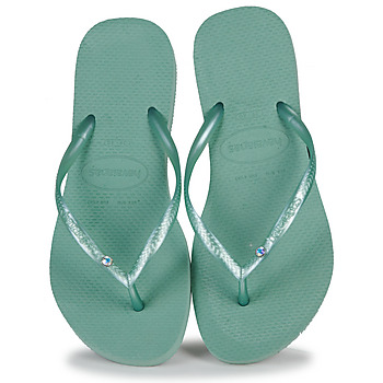 kengät Naiset Varvassandaalit Havaianas SLIM CRYSTAL SWII Vihreä