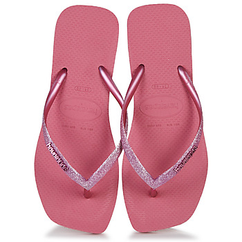 kengät Naiset Varvassandaalit Havaianas SLIM SQUARE GLITTER Vaaleanpunainen