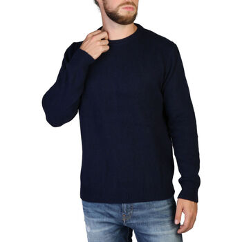 vaatteet Miehet Neulepusero 100% Cashmere Jersey Sininen