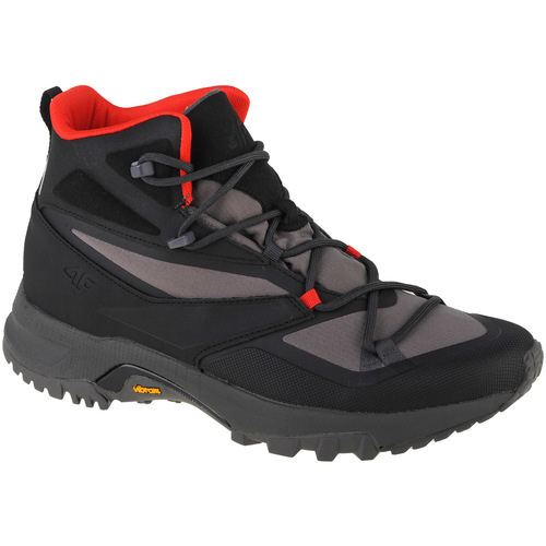 kengät Miehet Vaelluskengät 4F Dust Trekking Boots Harmaa