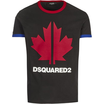 vaatteet Miehet Lyhythihainen t-paita Dsquared S74GD0695 S22507 900 Musta