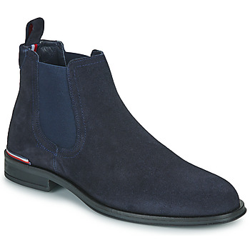 kengät Miehet Bootsit Tommy Hilfiger CORE RWB HILFIGER SUEDE CHELSEA Laivastonsininen